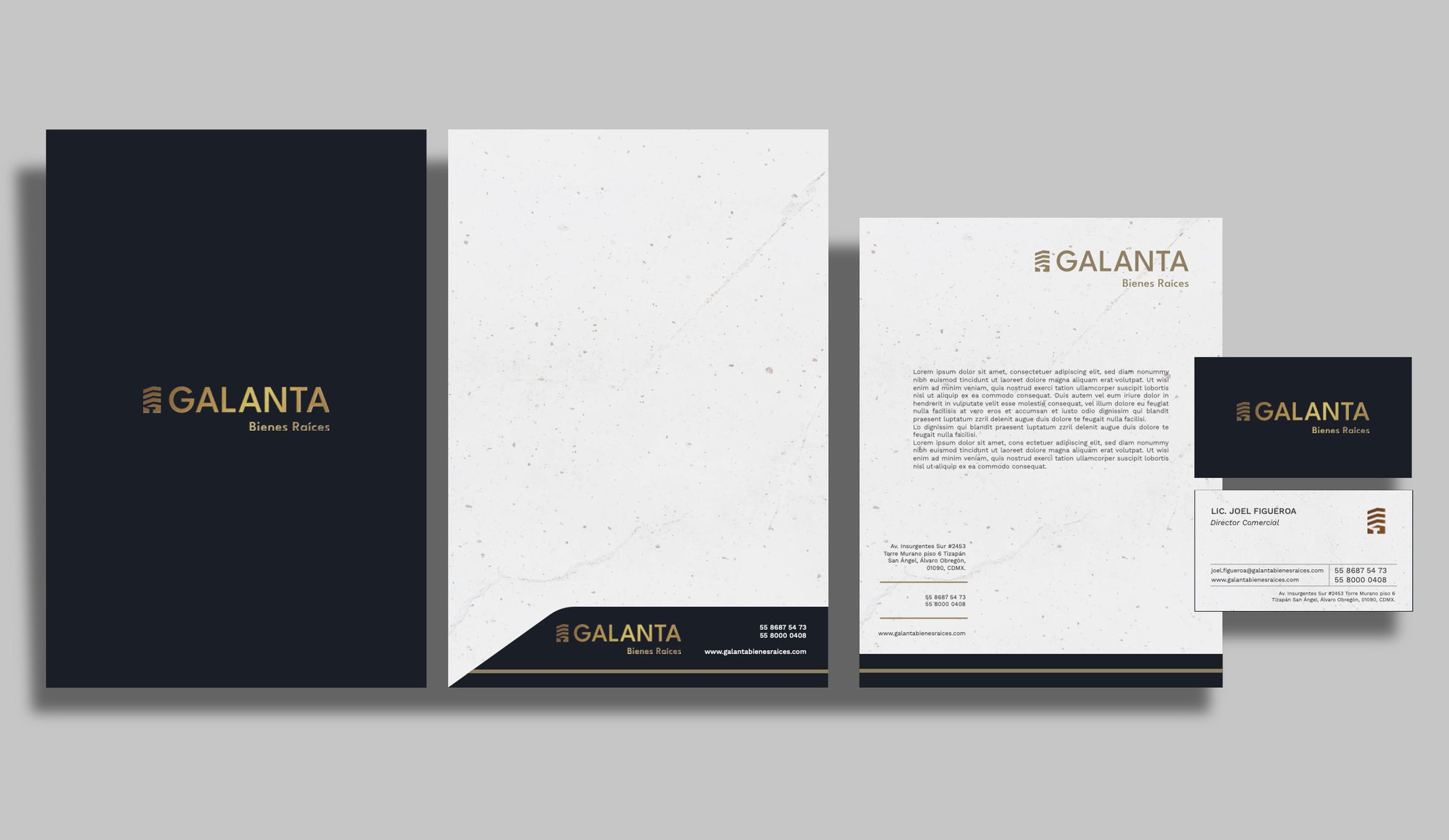 Galanta — stationery and brand collateral